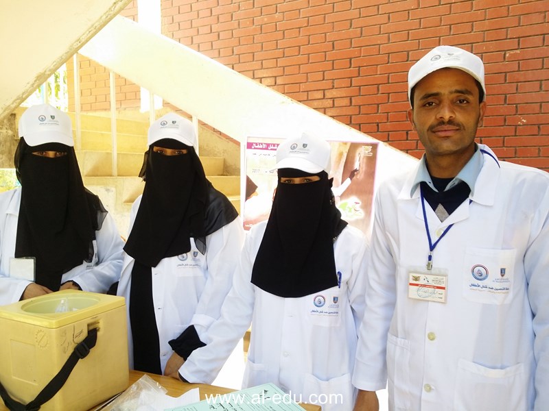 جامعة الناصر تشارك في تدشين الحملة الوطنية للتحصين ضد شلل الأطفال