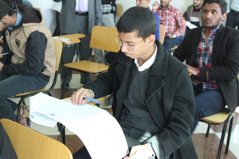 جامعة الناصر تدشن امتحانات نهاية الفصل الدراسي الأول للعام 2018 - 2019