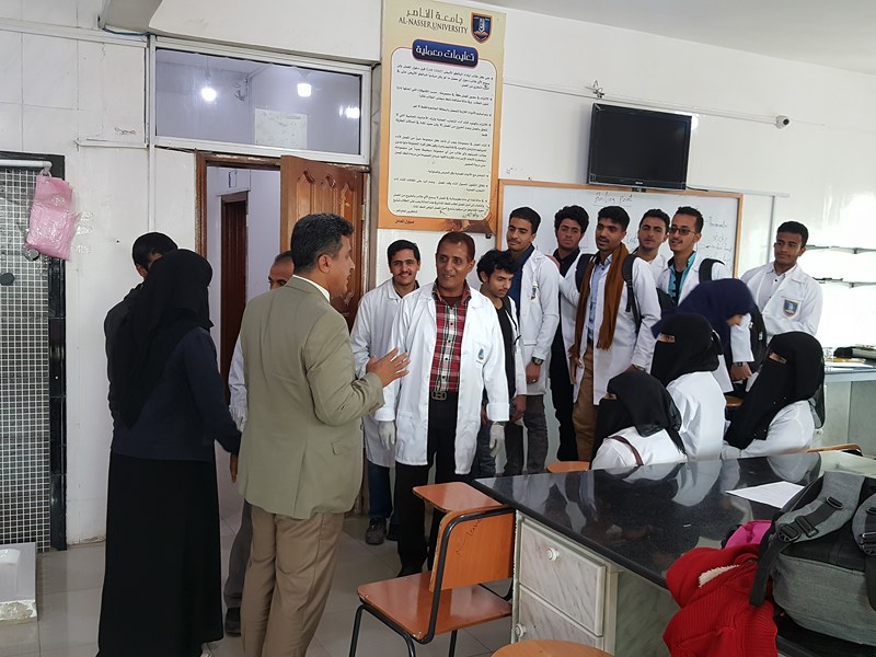 رئيس جامعة الناصر يتابع سير أعمال الفصل الثاني بكلية العلوم الطبية