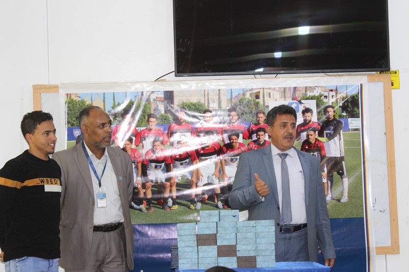 رئيس جامعة الناصر يكرم منتخب كرة القدم بمناسبة الفوز ببطولة المولد النبوي