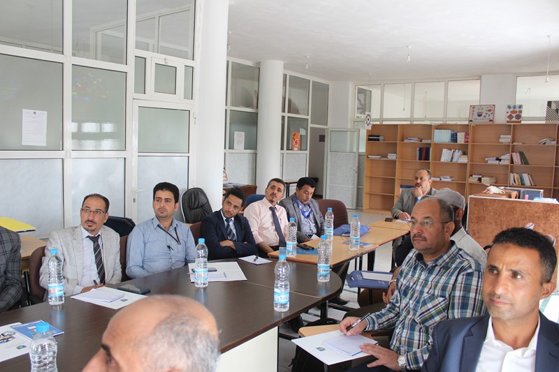 جامعة الناصر تقيم ورشة توصيف المقررات الدراسية وفقاً للمنهجية الحديثة وقالب مجلس الاعتماد الأكاديمي وضمان الجودة