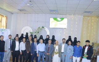 جانب من مناقشة أبحاث التخرج في المؤتمر العلمي الخامس عشر بكلية العلوم الطبية جامعة الناصر