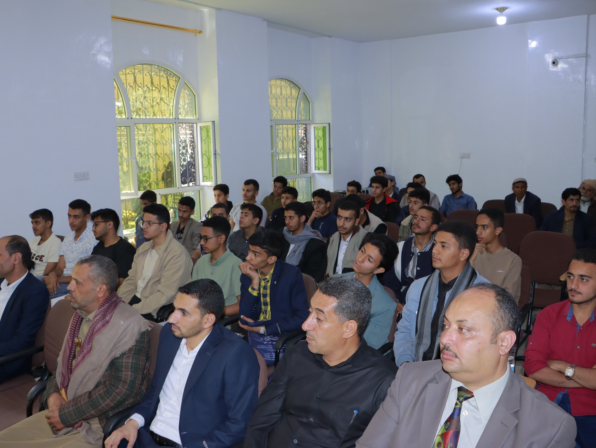 حفل تدشين برنامج أولمبياد العلوم والتكنولوجيا 1447هـ بجامعة الناصر بحضور رئيس الجامعة وممثلي الهيئة العامة للعلوم والبحوث والتكنولوجيا والابتكار