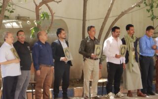 جامعة الناصر تنظم وقفة احتجاجية تنديداً بالإساءة للقرآن الكريم والمقدسات الإسلامية