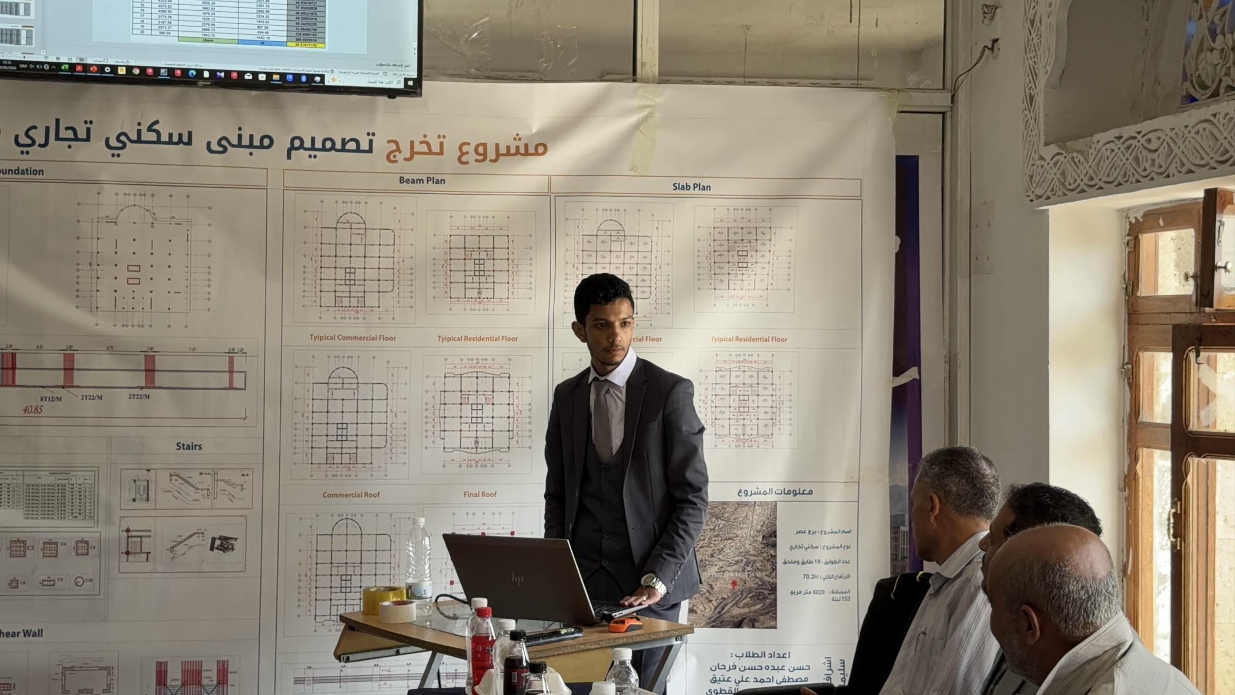 مشاريع تخرج طلاب الهندسة المدنية 5 بجامعة الناصر 2026 م