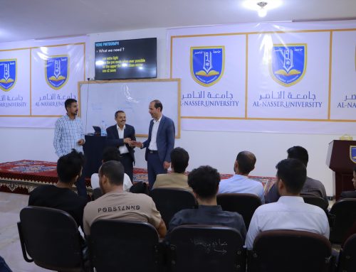 رئيس جامعة الناصر يطّلع على سير دورة التصوير السني لطلاب طب الأسنان