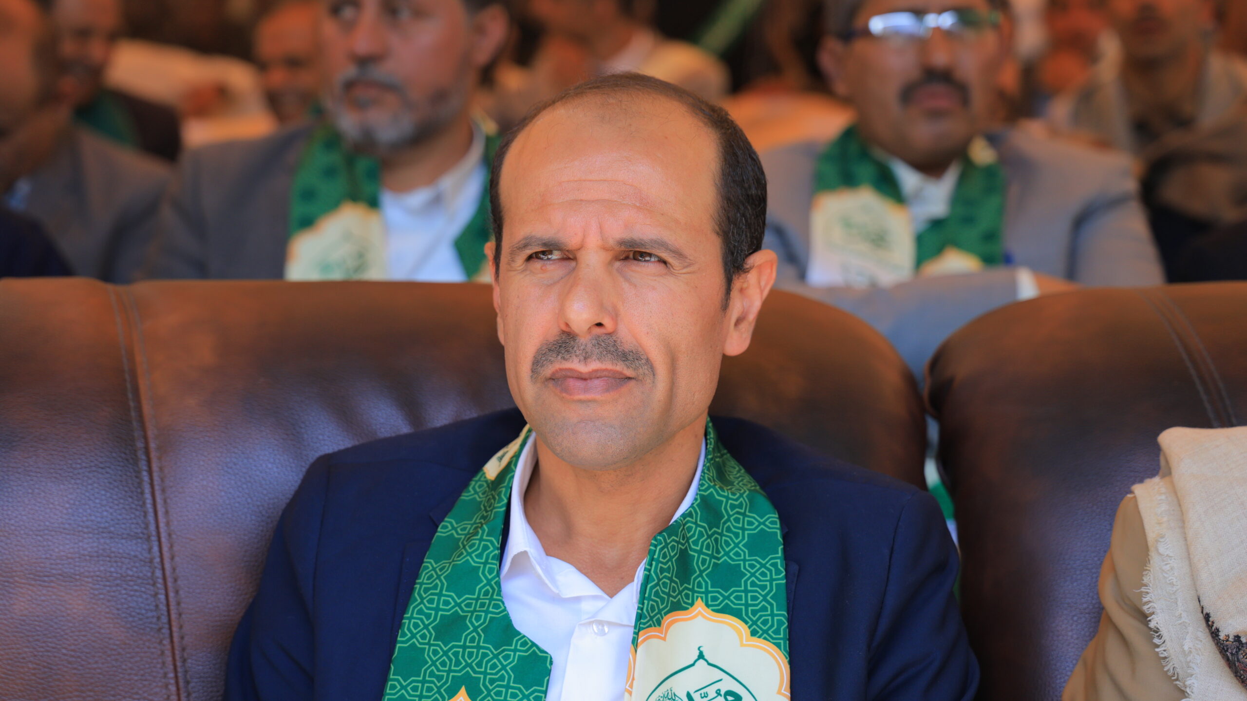 رئيس جامعة الناصر الدكتور ناصر هادي الموفري خلال فعالية الاحتفاء بالمولد النبوي واستقبال الطلبة الجدد.