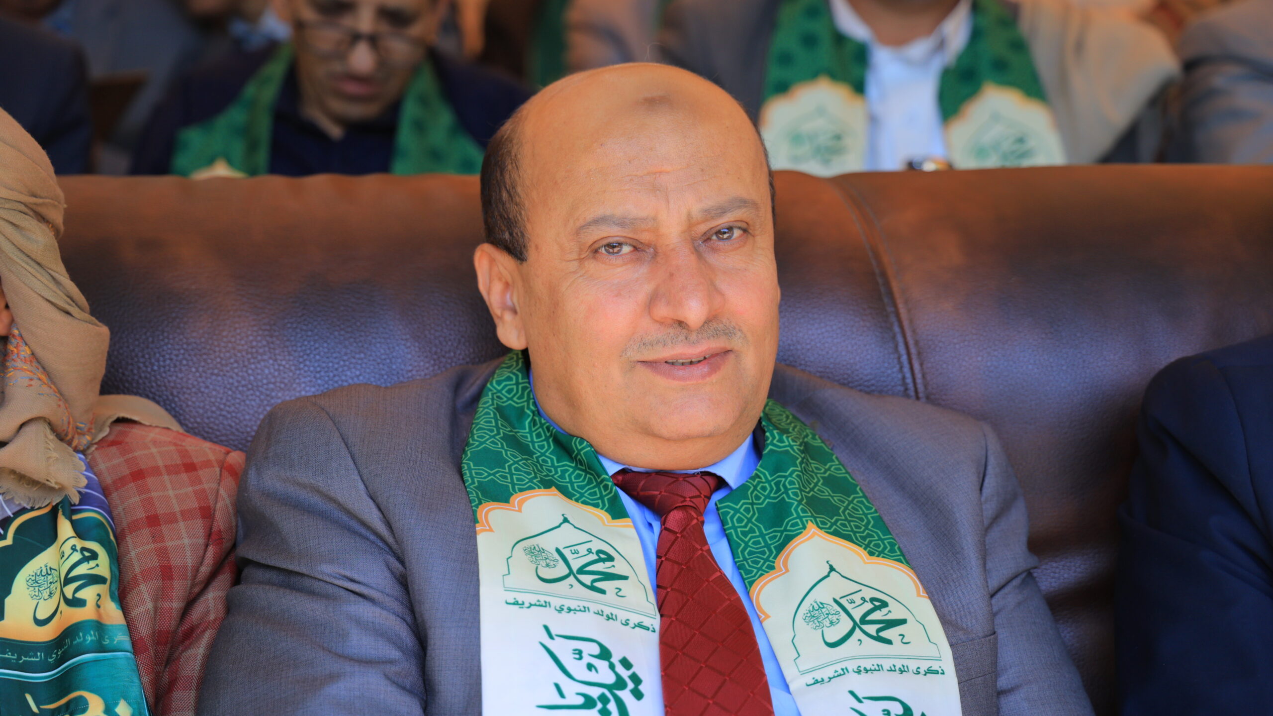 نائب رئيس جامعة الناصر الدكتور حسين البهجي خلال فعالية الاحتفاء بالمولد النبوي واستقبال الطلبة الجدد.