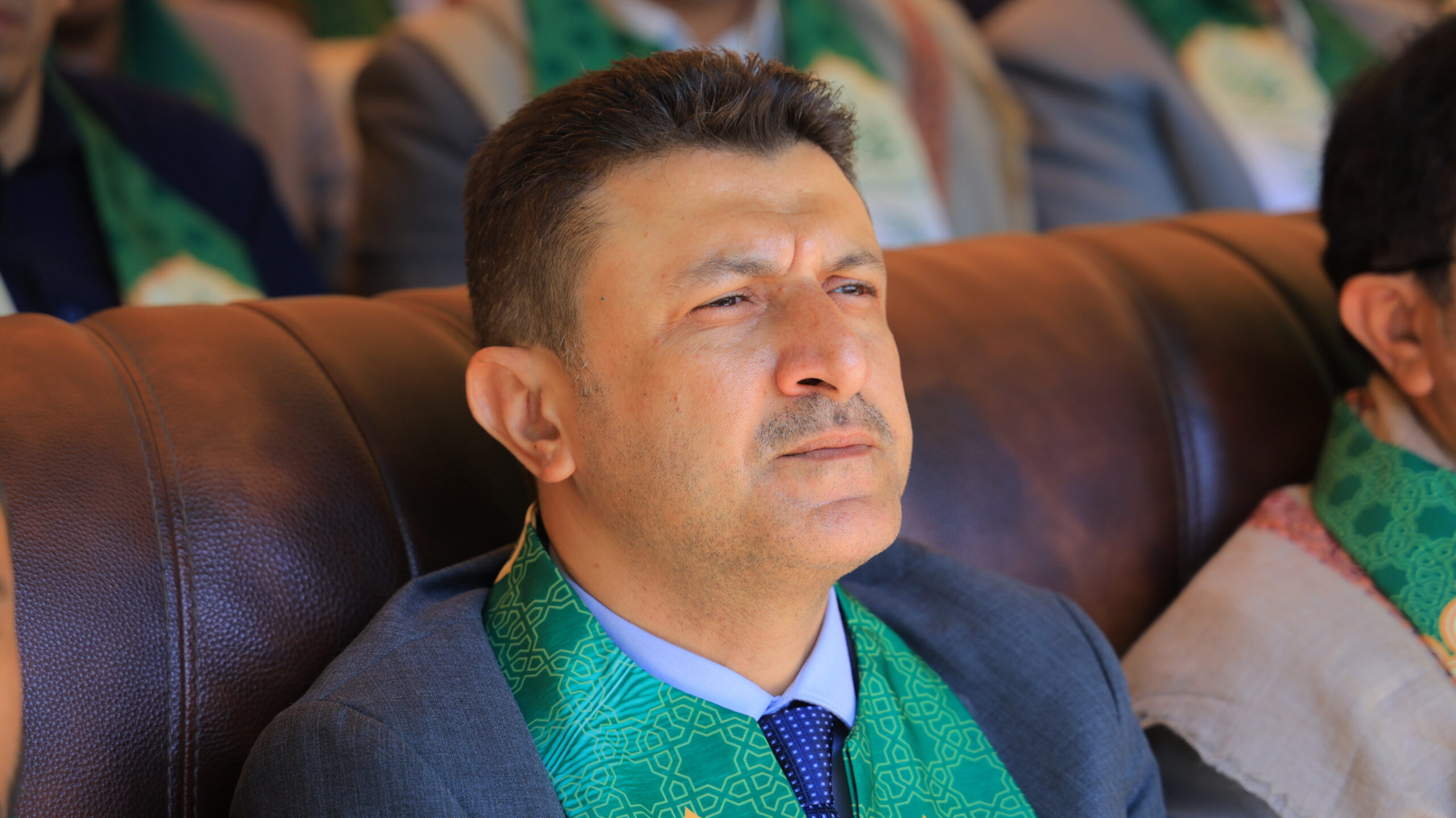نائب وزير التربية والتعليم والبحث العلمي الدكتور حاتم الدعيس خلال فعالية المولد النبوي بجامعة الناصر.