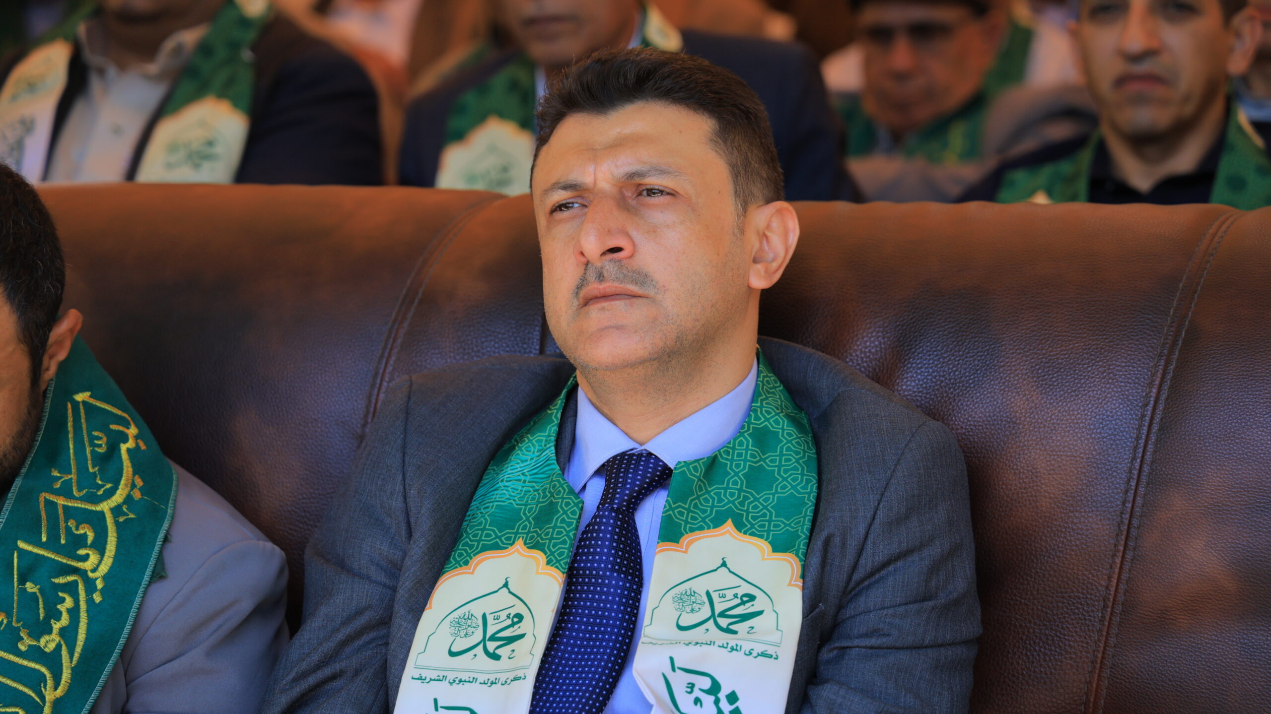 نائب وزير التربية والتعليم والبحث العلمي الدكتور حاتم الدعيس خلال فعالية المولد النبوي بجامعة الناصر.