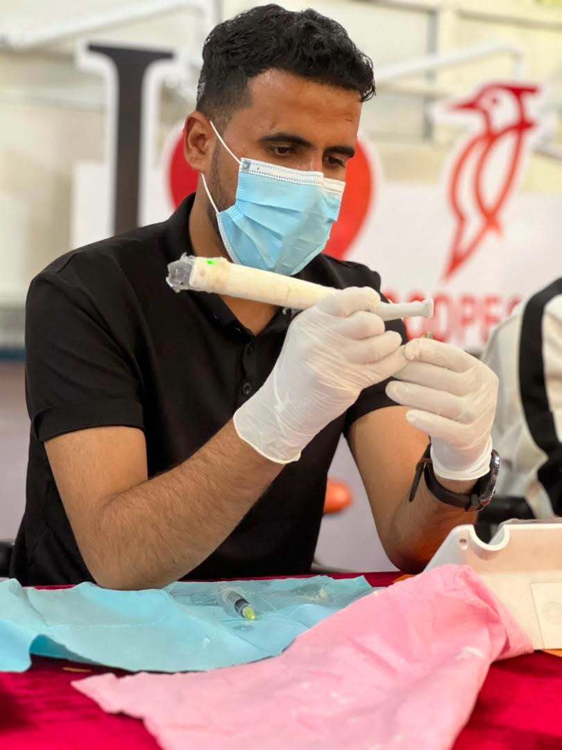 الجانب العملي من دورة Modern Rotary Endodontics في كلية طب الأسنان بجامعة الناصر